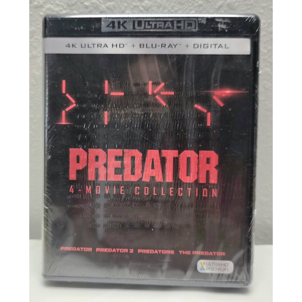 PREDATOR 4-MOVIE COLLECTION Brand New 4K ULTRA HD BLU-RAY DIGITAL